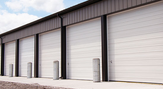 non-insulated steel garage door