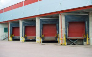 Loading Dock with Commercial Garage Doors